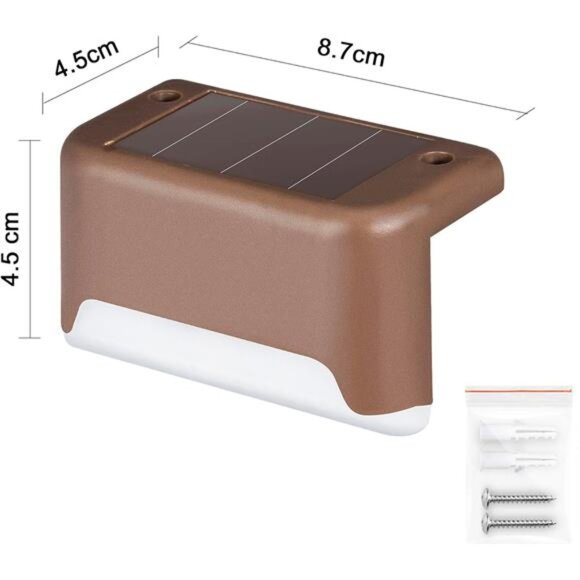 Solar Deck Lights Outdoor 16 Pack, Solar Step Lights Waterproof Led Solar lights - Picture 3 of 7